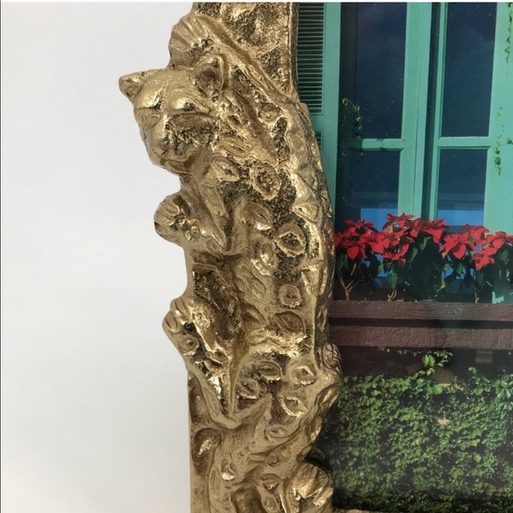 Opalhouse Accents Nwt Opalhouse Gold Metal 4x6 Leopard Picture